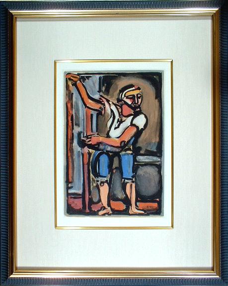 ジョルジュ ルオー 漁夫 パッション 色彩銅版画 1936年 限定270部