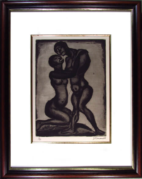 ジョルジュ ルオー 結婚 ユビュ親父の再生サイン入 銅版画 1928年 限定225部