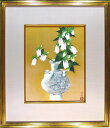 小倉遊亀 ほたるぶくろ 木版画 1987