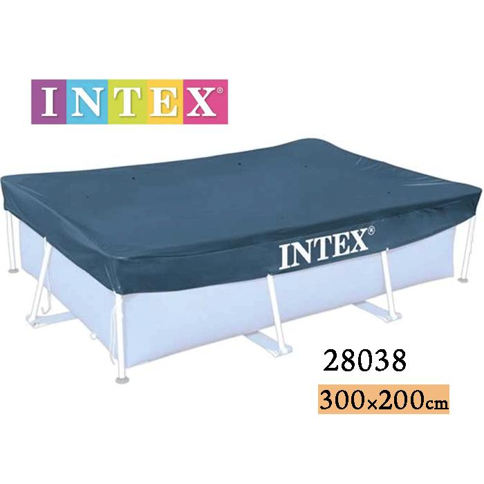 フレームプール用カバー 3mプール用 プールカバー ヒモ付 intex プール28272 専用カバー 3m×2m インテックス ゴミ雨よけに プール 300cm 大型プール グッズ 便利グッズ アクセサリー シート
