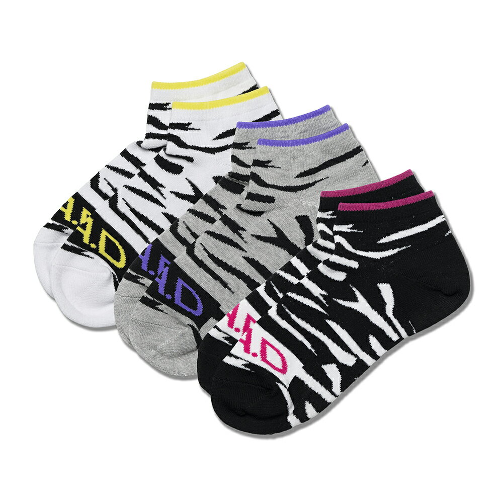 D.A.D ソックス ゼブラ柄 3足組 720...の紹介画像2