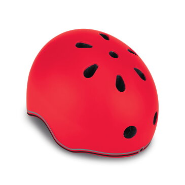 【SALE!】GLOBBER グロッバー LED ライト 付き ヘルメット レッド | プロテクター 自転車 おしゃれ かわいい キックボード キックスクーター キッズ ベビー 子ども 子供 こども 子供用 幼児 2歳 3歳 ジュニア 男の子 女の子Re