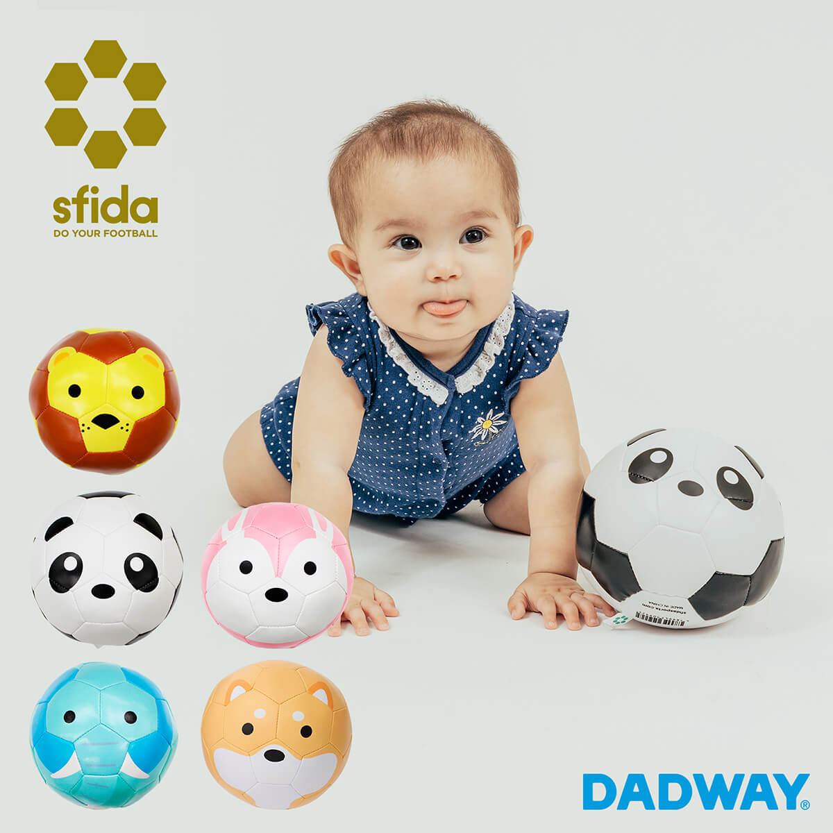 SFIDA スフィーダ ベビークッションボール | プレゼント ギフト ボール 幼児 1歳 2歳 3歳 4歳 5歳 こども キッズ お祝い 誕生日 1号球 動物 アニマル