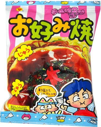 【松山製菓】テキサスコーン お好み焼(30袋入)　　｛大人買い　駄菓子屋　景品　子供会　おやつ　つかみどり　業務用　小袋　スナック菓子｝のサムネイル
