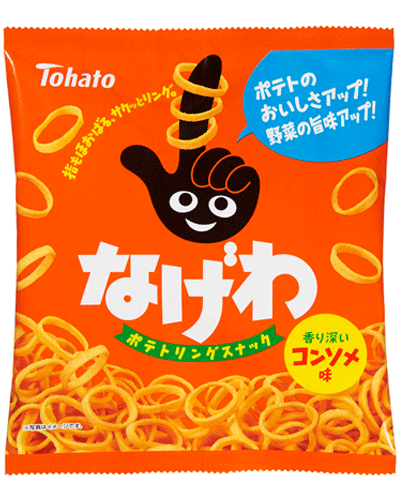 【東ハト】120円　なげわ コンソメ味71g（12袋入）のサムネイル