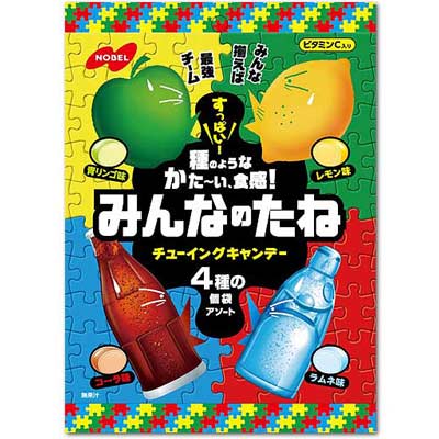 【ノーベル製菓】みんなのたね チューイングキャンデー88g 6袋入 