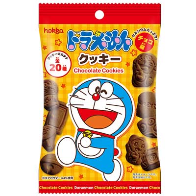 【北陸製菓】ドラえもんクッキー〈チョコ味〉（20袋入）