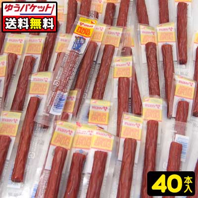 【ゆうパケット便】【送料無料】ペンシルカルパス(40個)　　　　　　　　　　｛駄菓子　だがし屋　おやつ　おつまみ　珍味　ゆうパケット　メール便　送料無料｝