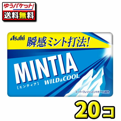 【ポスト投函・メール便】【全国送料無料】アサヒ食品　ミンティア ワイルド＆クール7g（20個）