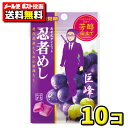 【ポスト投函メール便】【送料無料】UHA味覚糖 忍者めし 巨峰(10袋)