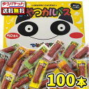 【ゆうパケット便】【全国送料無料】おやつカルパス（100個）　　　　　｛駄菓子　だがし屋　おやつ　おつまみ　珍味　サラミ　ゆうパケット　メール便　送料無料｝