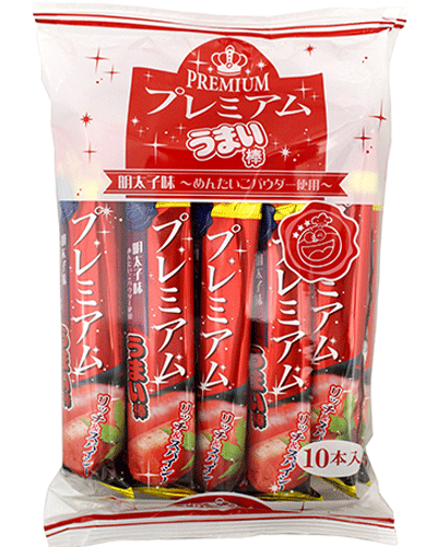 【リスカ】200円　プレミアムうまい棒〈明太子〉（12袋入）　　　　　｛駄菓子　だがし屋　お菓子　スナック菓子　景品　プレゼント　詰合せ　まとめ買い｝