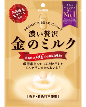 【カンロ】200円　金のミルクキャンディ80g（6袋入）
