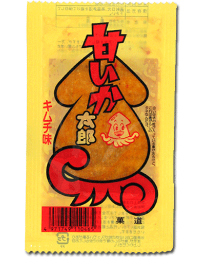 【菓道】甘いか太郎 キムチ味(30枚入）　　　　　　　｛おつまみ系　珍味　大人買い　駄菓子屋　景品　子供会　おやつ　業務用｝の商品画像