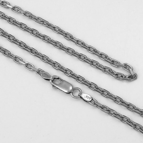 【メール便!送料無料※指定日・代引き・ギフト不可】角小豆チェーン イブシ加工 45cm DC-024IVC