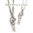 ペアネックレス ネックレス ダイヤモンド 天然石 ペア シルバー ペアペンダント 銀製 925 カジュアル シンプル ギフト 人気 ペアアクセサリー 送料無料 ...