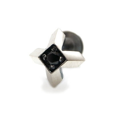 楽天DAgDART オリジナルシルバーアクセ【メール便！送料無料※指定日・代引き・ギフト不可】ブラックキュービックジルコニア ピアス 片売 シルバー925 メンズ ユニセックス 片耳 ハンドメイド ギフト プレゼント 誕生日 ストリート カジュアル おしゃれ シンプル 人気 おすすめ 国産 ダグダート DP-089BCZ