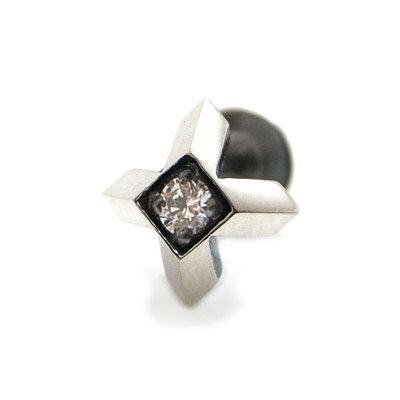 楽天DAgDART オリジナルシルバーアクセ【メール便！送料無料※指定日・代引き・ギフト不可】キュービックジルコニア ピアス 片売 シルバー925 メンズ ユニセックス 片耳 ハンドメイド ギフト プレゼント 誕生日 ストリート カジュアル おしゃれ シンプル 人気 おすすめ 国産 ブランド ダグダート DP-089CZ