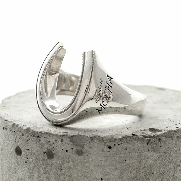 ホースシュー 馬蹄 シルバーリング 名入れ シルバー 指輪 刻印 メンズ 13号 14号 15号 16号 17号 18号 19号 21号 22号 23号 24号 25号 26号 27号 28号 29号 30号 サイズ直し 小さいサイズ 大きいサイズ 925 ギフト お祝い ピンキー 銀製 おしゃれ 人気 ダグダート DR-298