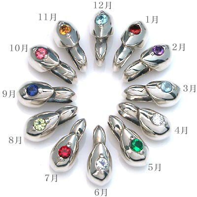 誕生石シルバーペンダントトップ DT-104（※チェーン別売り）