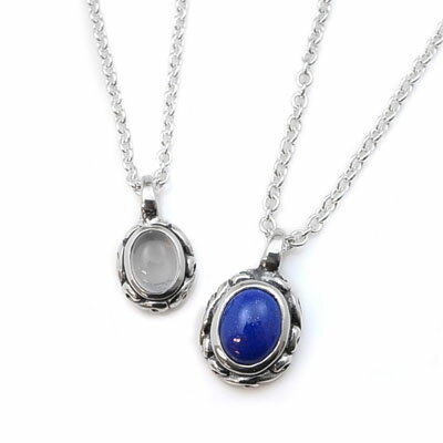 ペアネックレス ペンダント 選べる 天然石 ペア価格 ネックレス チェーン 925 メンズ ユニセックス ハンドメイド ギフト プレゼント誕生日 お祝い オリジ...