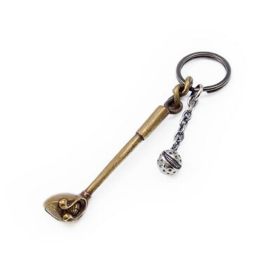 キーホルダー キーリングホルダー ゴルフ ドライバー×ボール 真鍮 ギフト プレゼント 父の日 還暦 退職 誕生日 お祝い ゴルファー コンペ ラウンド用品 ゴルフ用品 オリジナル 敬老の日 男性 女性 送料無料 銀製 贈答品 記念品 景品 MS-047