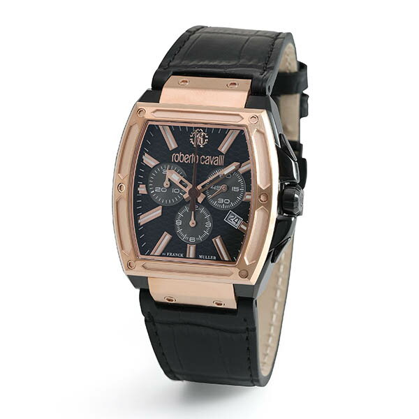 【10％OFFクーポン利用で】roberto cavalli by FRANCK MULLER ロベルト カヴァリ バイ フランク ミュラー ブラック 黒 RV1G157L0031 メンズ 腕時計 国内正規品 送料無料