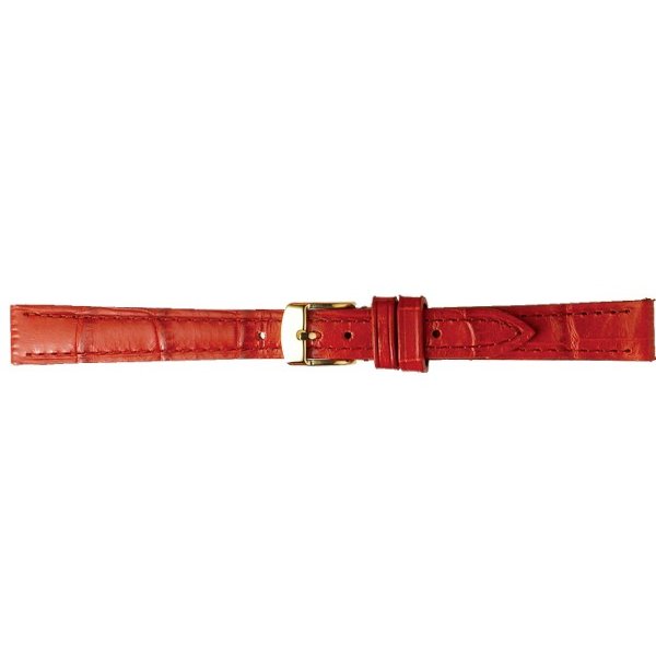 【2,000円OFFクーポンで+3点で10倍、2点でも5倍】BKE009RI BAMBI LEATHER バンビ レザー 赤 レッド 腕時計用 革バンド 送料無料