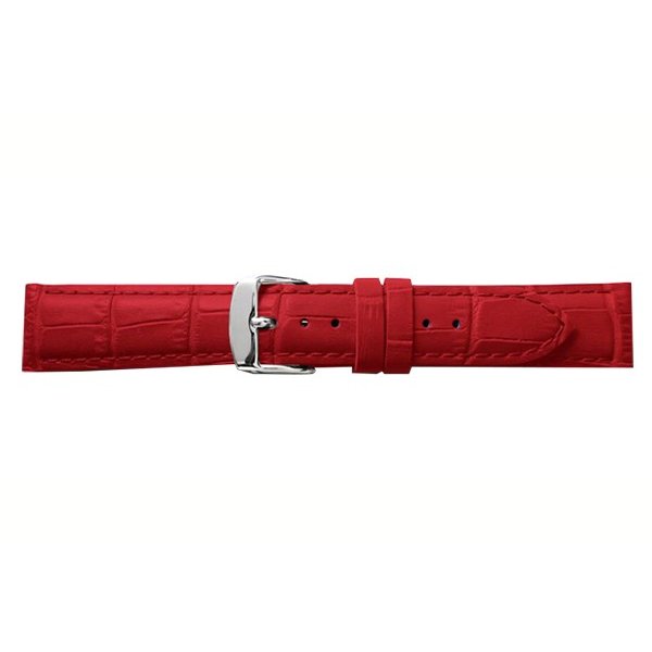乐天商城 - 【10％OFFクーポン利用で】BKE037RS BAMBI LEATHER バンビ レザー 赤 レッド 腕時計用 革バンド 送料無料