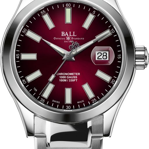 メーカー：BALL WATCH ボールウォッチ製品名（メーカー型番）：NM9026C-S6CJ-RD ムーブメント： 自動巻（BALLキャリバーRR1103-C ) スイスC.O.S.C.認定クロノメーター機能： 時分秒針、日付表示 針・文...