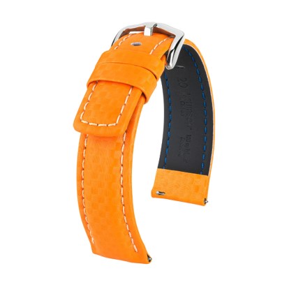 Ladies - HIRSCH ヒルシュ Carbon 02592076-2-20 腕時計交換用革ベルト 国内正規品 送料無料