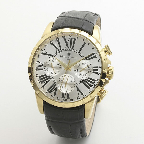 SWATCH - 【2,000円OFFクーポン利用で】Salvatore Marra サルバトーレマーラ SM15103-GDSV メンズ 腕時計 国内正規品 送料無料