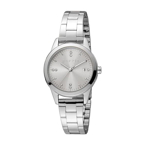 メーカー：ESPRIT エスプリ製品名：ES1L239M3035JANコード：4894626208775ケースサイズ：30mmムーブメント：クォーツバンド：ステンレススチール防水：3ATMケース：メタル文字盤色：シルバー付属品：箱・取説・保...