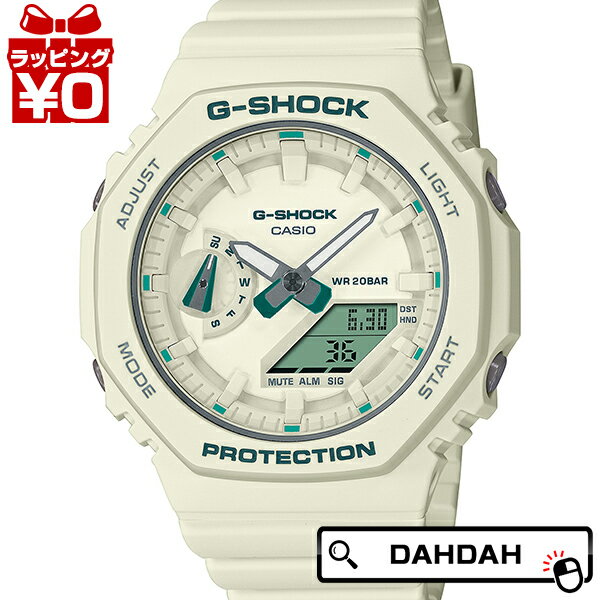 【10％OFFクーポン利用で】G-SHOCK ジーショック gshock Gショック CASIO カシオ ミッドサイズ グリーンアクセント ホワイト GMA-S2100GA-7AJF メンズ 腕時計 国内正規品 送料無料