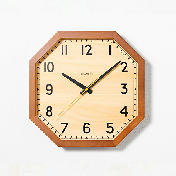 【2,000円OFFクーポン利用で】INTERZERO インターゼロ CHAMBRE シャンブル CH-054BR 掛け時計 国内正規品 送料無料