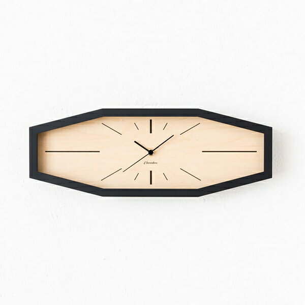 【クーポン利用で2,000円OFF】INTERZERO インターゼロ CHAMBRE シャンブル CH-060BK 掛け時計 国内正規品 送料無料