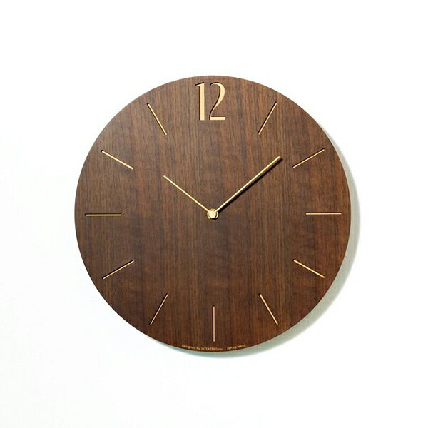 【10％OFFクーポン利用で】INTERZERO インターゼロ CHAMBRE シャンブル CH-065WN 掛け時計 国内正規品 送料無料