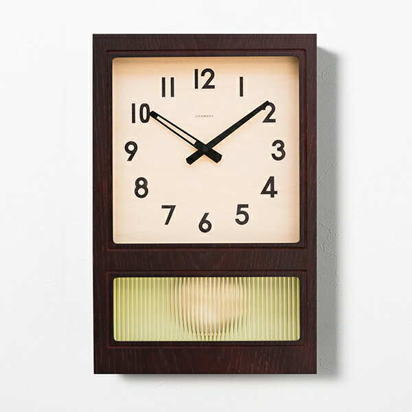 【10％OFFクーポン利用で】INTERZERO インターゼロ CHAMBRE シャンブル CH-037DB 振り子時計 国内正規品 送料無料