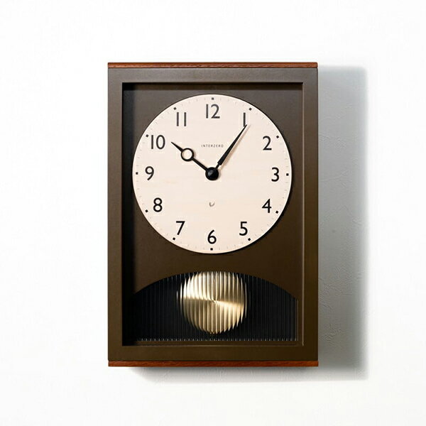 【2,000円OFFクーポン利用で】INTERZERO インターゼロ CHAMBRE シャンブル CH-066BR 振り子時計 国内正規品 送料無料