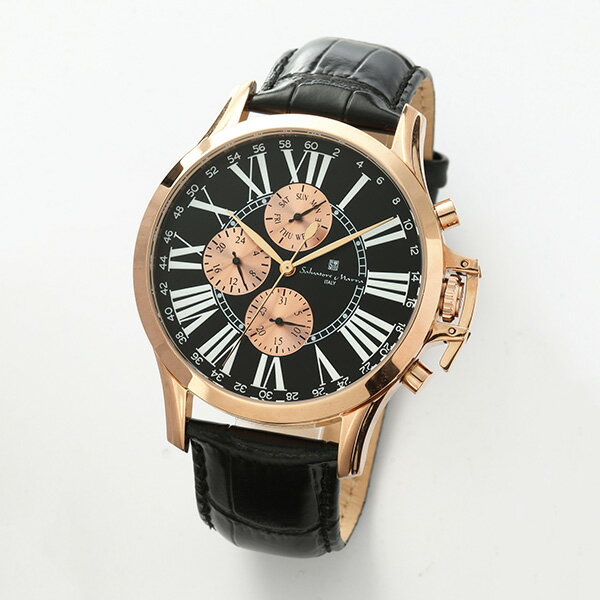 Salvatore Marra サルバトーレマーラ SM23101-PGBK メンズ 腕時計 国内正規品 送料無料