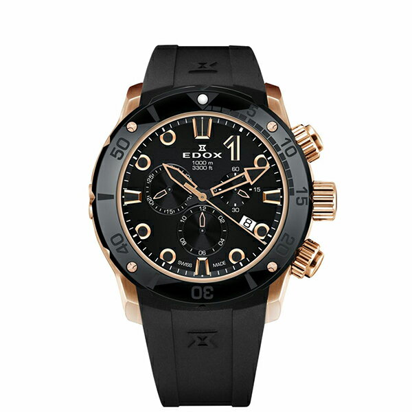 SWATCH - 【2,000円OFFクーポン利用で】EDOX エドックス クロノオフショア1 クロノグラフ 10242-TINR-NIR メンズ 腕時計 国内正規品 送料無料