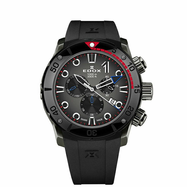 【10％OFFクーポン利用で】EDOX エドックス クロノオフショア1 クロノグラフ 10242-TINGNR-GIDNR メンズ 腕時計 国内正規品 送料無料