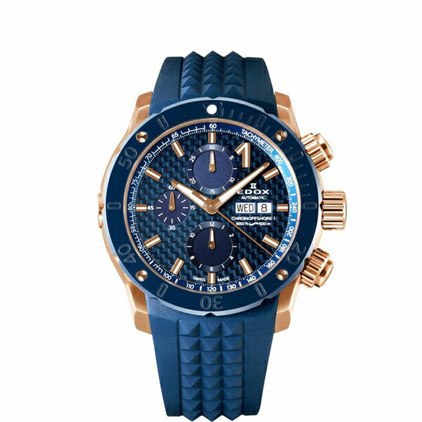 EDOX エドックス クロノオフショア1 クロノグラフ オートマティック 01122-37RBU35-BUIR3 メンズ 腕時計 国内正規品 送料無料