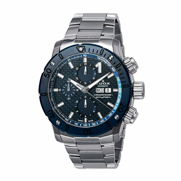 EDOX エドックス クロノオフショア1 クロノグラフ オートマティック 01122-3BU3M-BUIN3 メンズ 腕時計 国内正規品 送料無料