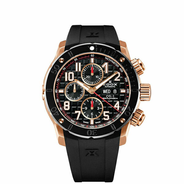【10％OFFクーポン利用で】EDOX エドックス クロノオフショア1 クロノグラフ オートマティック 01122-37R-NBR8 メンズ 腕時計 国内正規品 送料無料