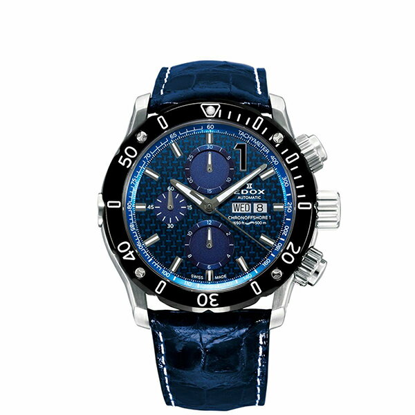 EDOX エドックス クロノオフショア1 クロノグラフ オートマティック 01122-3-BUIN1-L メンズ 腕時計 国内正規品 送料無料
