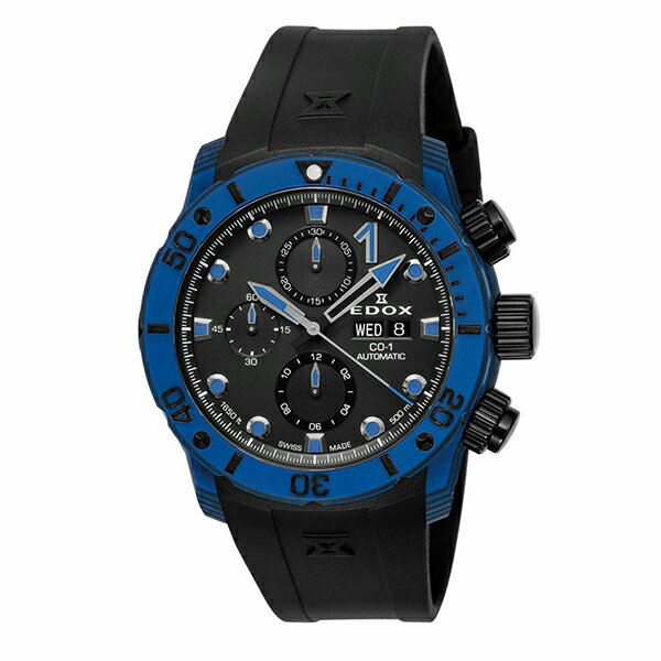 【10％OFFクーポン利用で】EDOX エドックス クロノオフショア1 カーボン クロノグラフ オートマティック 01125-CLNBUN-NINBU メンズ 腕時計 国内正規品 送料無料