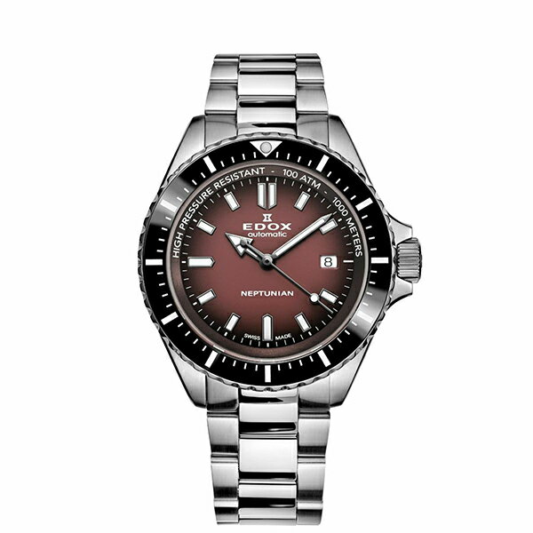 メーカー：EDOX エドックス製品名：80120-3NM-BRDキャリバー：自動巻き(EDOX80)ケースサイズ：44mm径ケース：316Lステンレススティール防水：100気圧/1000mガラス：サファイアクリスタル（無反射コーティング）説明：海の神よりインスピレーションを受けて誕生した「ネプチュニアン」 徹底的にタフネスを追求したプロスペックのダイバーズウォッチコレクション説明2：※こちらの商品は当社の実店舗や他サイトでも同時に販売している為、ご注文のタイミングによっては完売になってしまっている場合がございます。その際はキャンセルのメールを差し上げますので悪しからずご了承くださいませ。ネプチュニアン オートマティックメーカー希望小売価格はメーカーカタログに基づいて掲載していますメーカー：EDOX エドックス製品名：80120-3NM-BRDキャリバー：自動巻き(EDOX80)ケースサイズ：44mm径ケース：316Lステンレススティール防水：100気圧/1000mガラス：サファイアクリスタル（無反射コーティング）説明：海の神よりインスピレーションを受けて誕生した「ネプチュニアン」 徹底的にタフネスを追求したプロスペックのダイバーズウォッチコレクション説明2：※こちらの商品は当社の実店舗や他サイトでも同時に販売している為、ご注文のタイミングによっては完売になってしまっている場合がございます。その際はキャンセルのメールを差し上げますので悪しからずご了承くださいませ。ネプチュニアン オートマティックメーカー希望小売価格はメーカーカタログに基づいて掲載しています