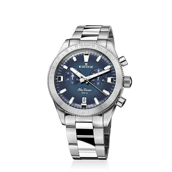 【2,000円OFFクーポン利用で】EDOX エドックス スカイダイバー クロノグラフ 10116-3-BUIDN メンズ 腕時計 国内正規品 送料無料