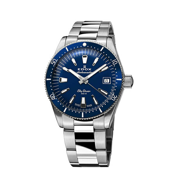 【2,000円OFFクーポン利用で】EDOX エドックス スカイダイバー 38 デイト オートマティック 80131-3BUM-BUIN メンズ 腕時計 国内正規品 送料無料